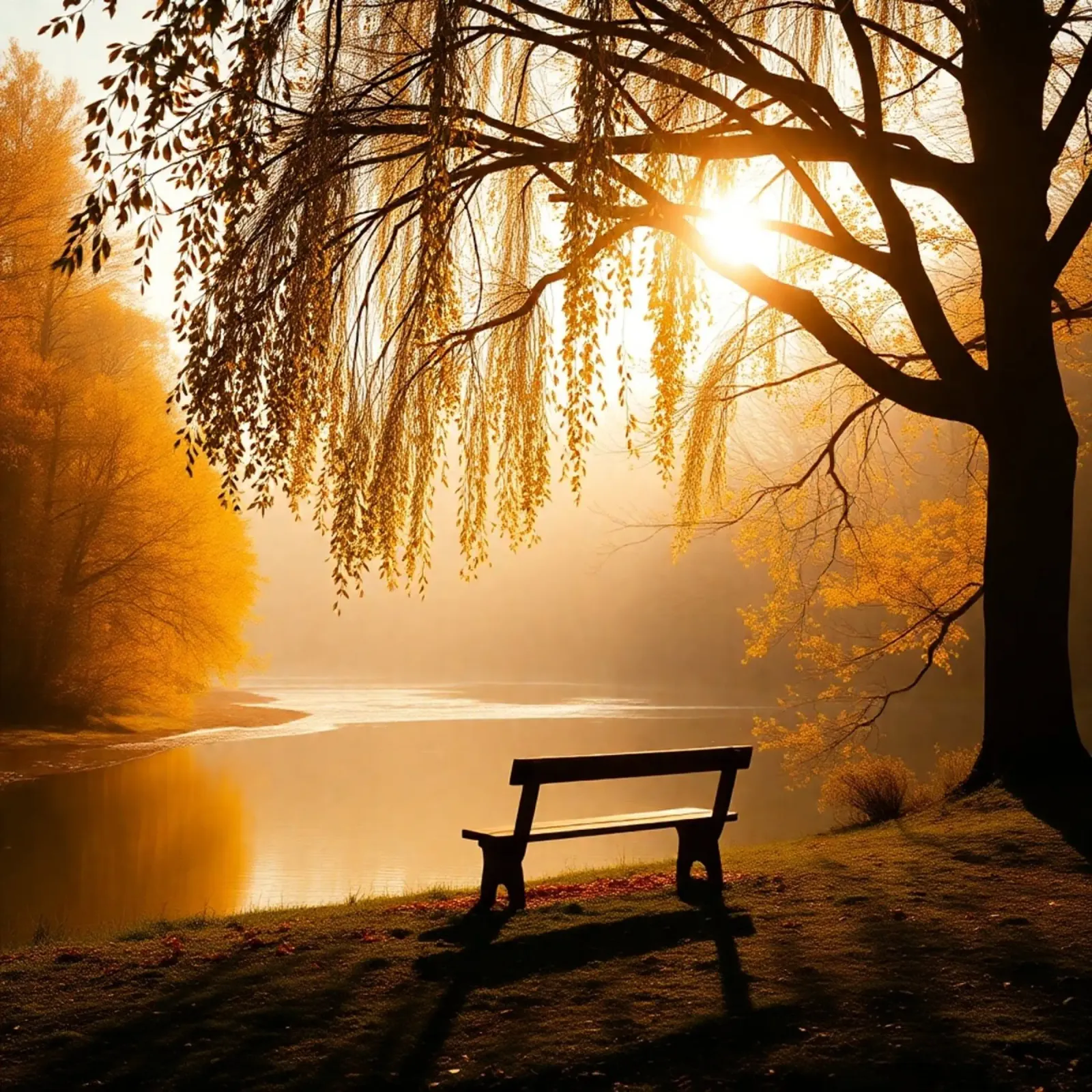 Etherisch landschap canvas met Baklijst van PhotoVibe Decor