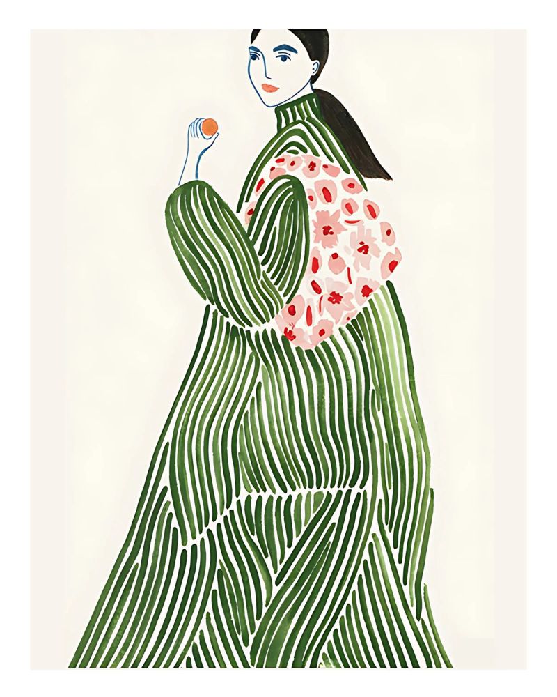 Abstrakte Frau Moderne Kunst, Zeitgenössisches Poster Poster von Boheme