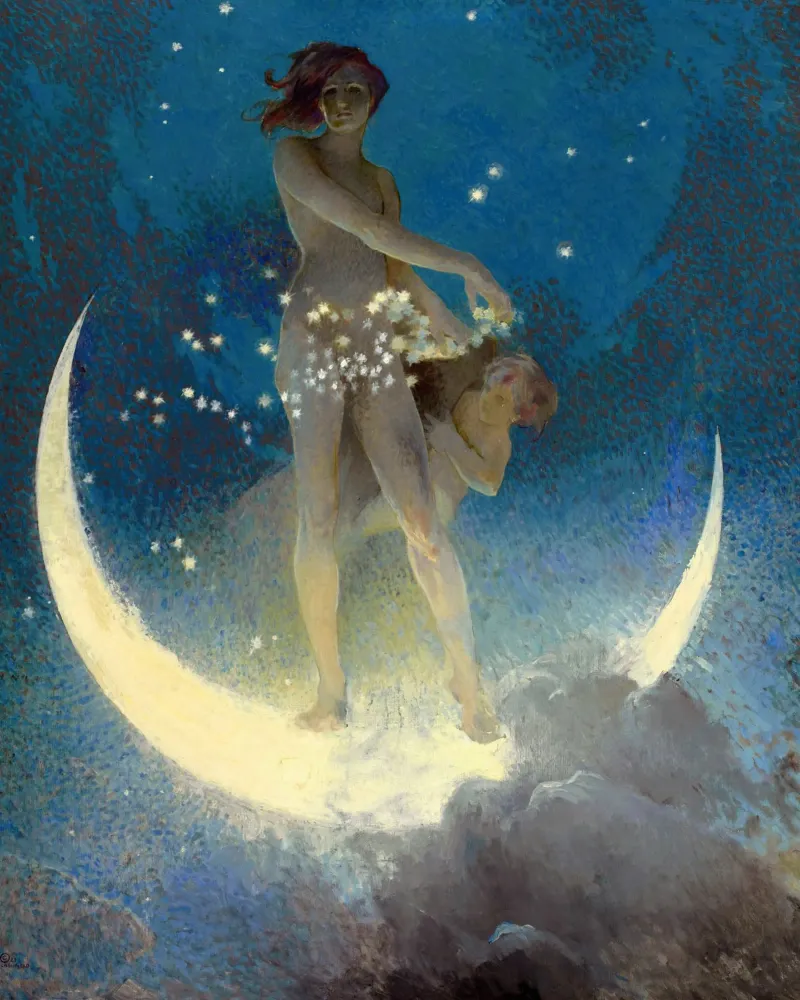 Edwin Blashfield - Stelle sparse di primavera carta hahnemühle da Timeless Artworks