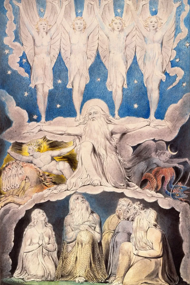 William Blake - Quando le stelle del mattino cantavano insieme pellicola backlit da William Store