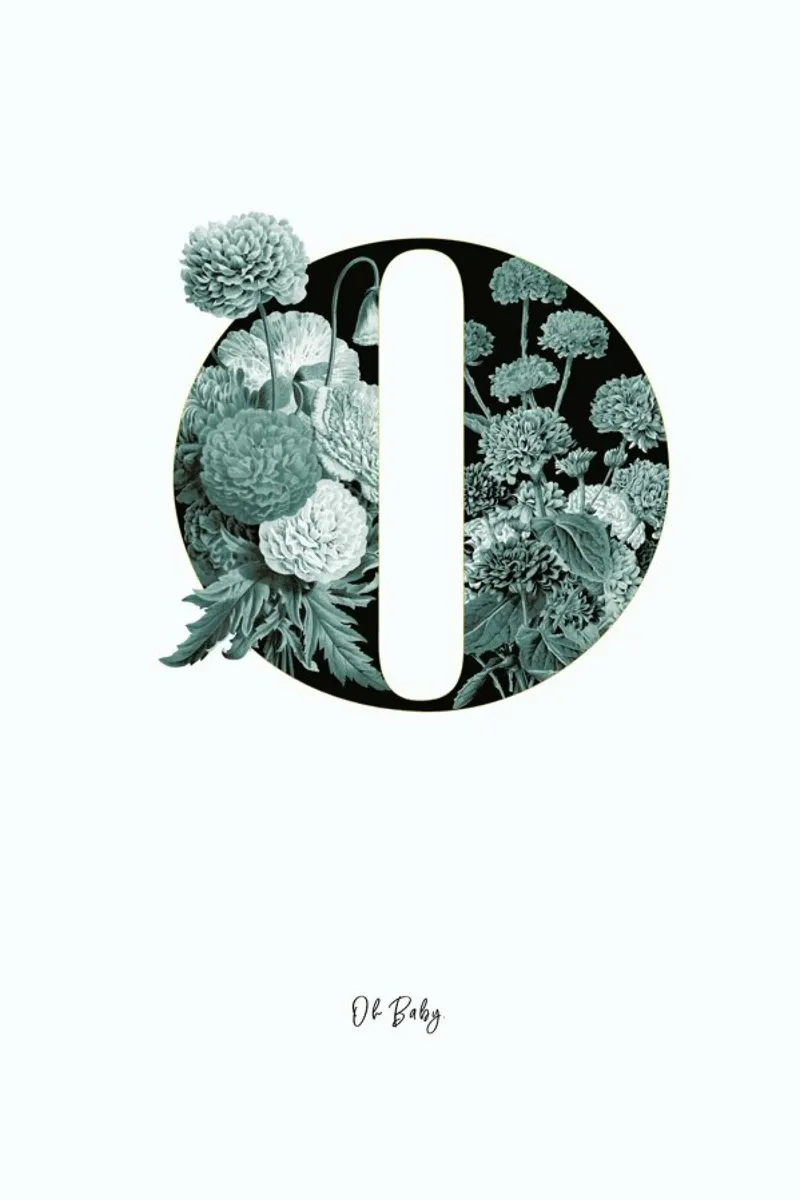 Flower Alphabet - O pellicola backlit da Froilein Juno