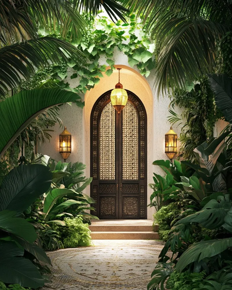 Verde lussureggiante poster con telaio in plastica da PhotoVibe Decor