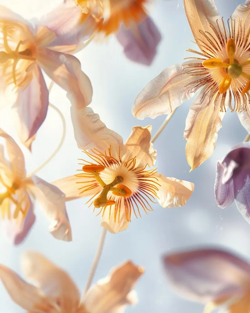 Floating Botanica canvas with Floater frame by PhotoVibe Decor