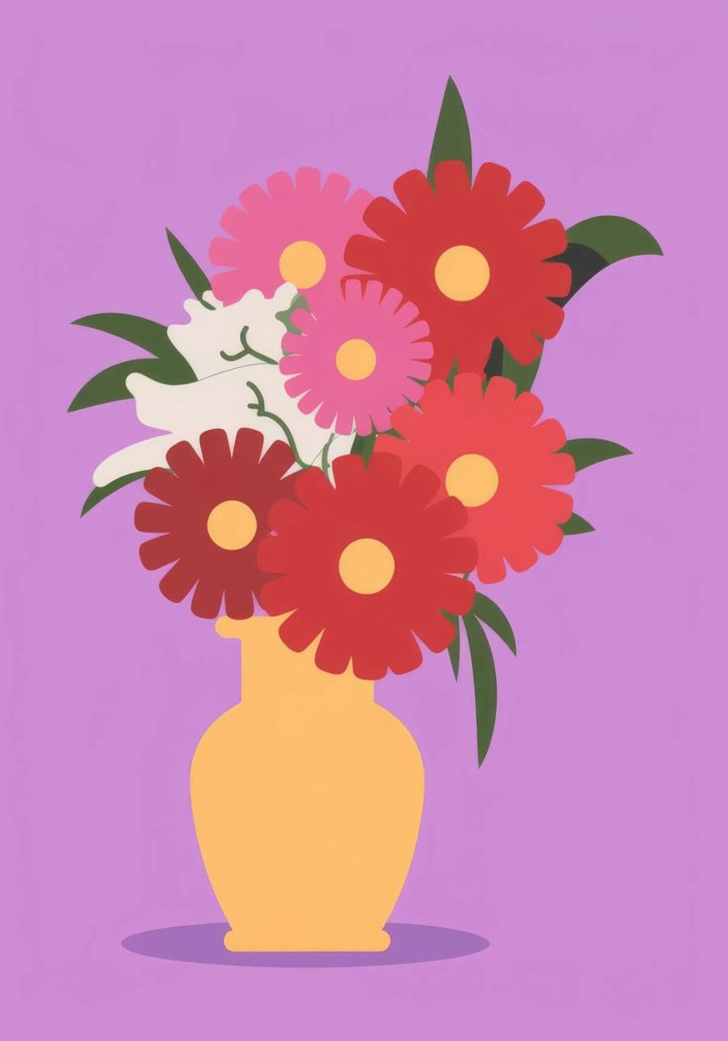 Vaso a righe poster da Seren Liodra
