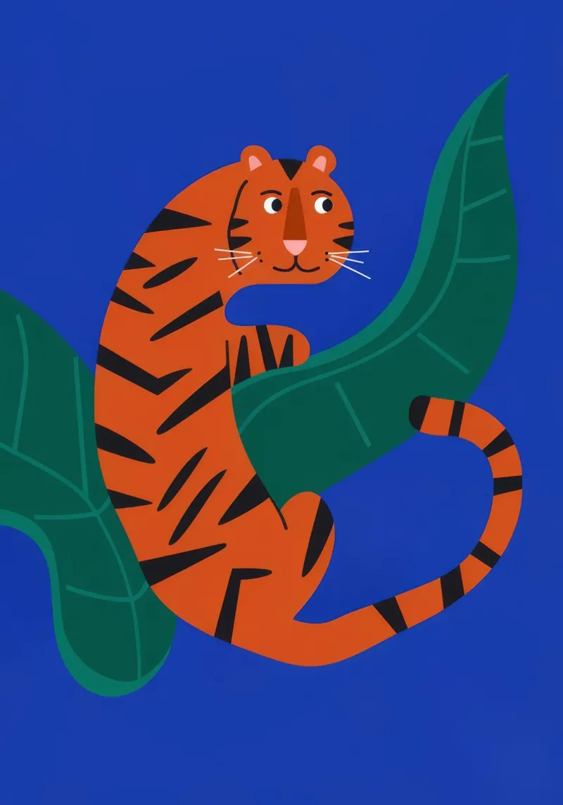 Tiger Leaves alu-dibond by Seren Liodra