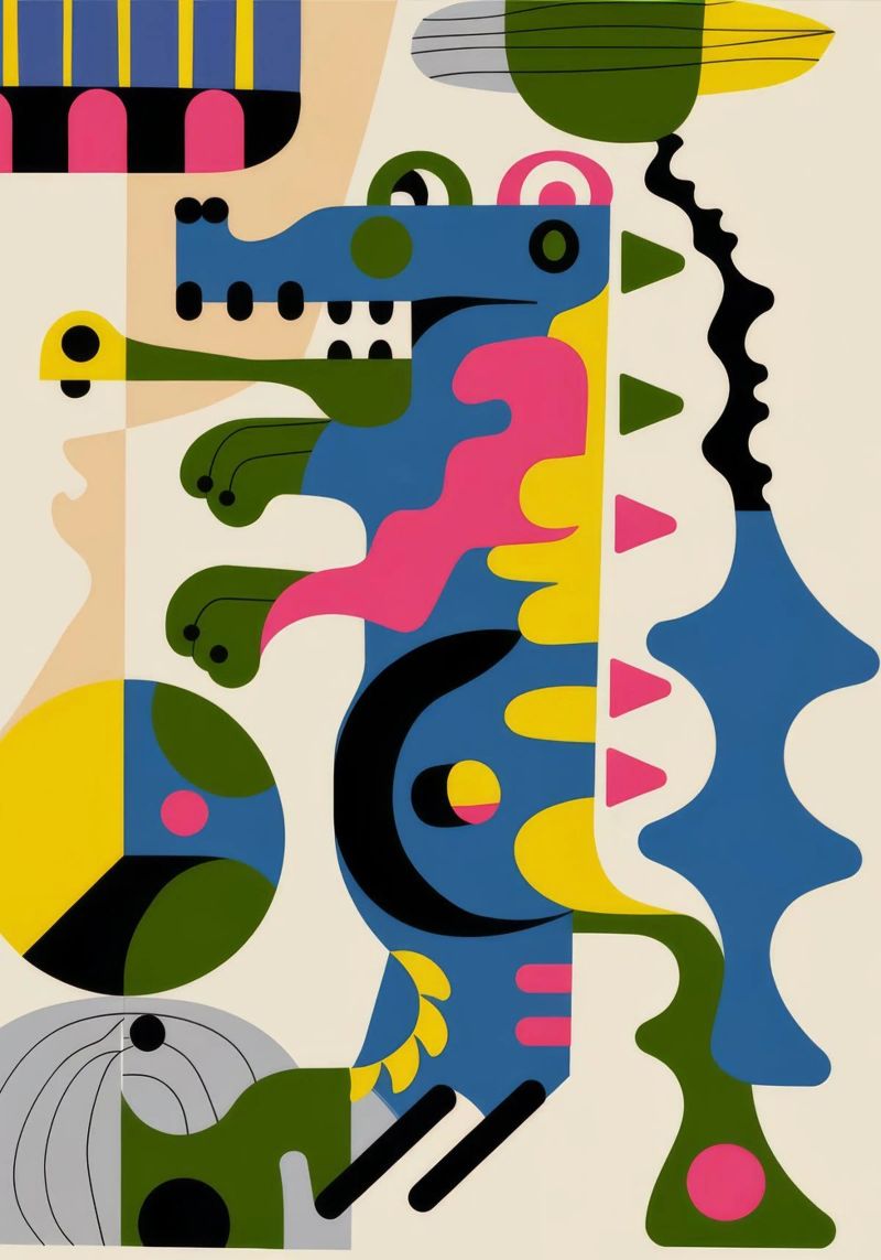 Formas abstractas poster de Seren Liodra
