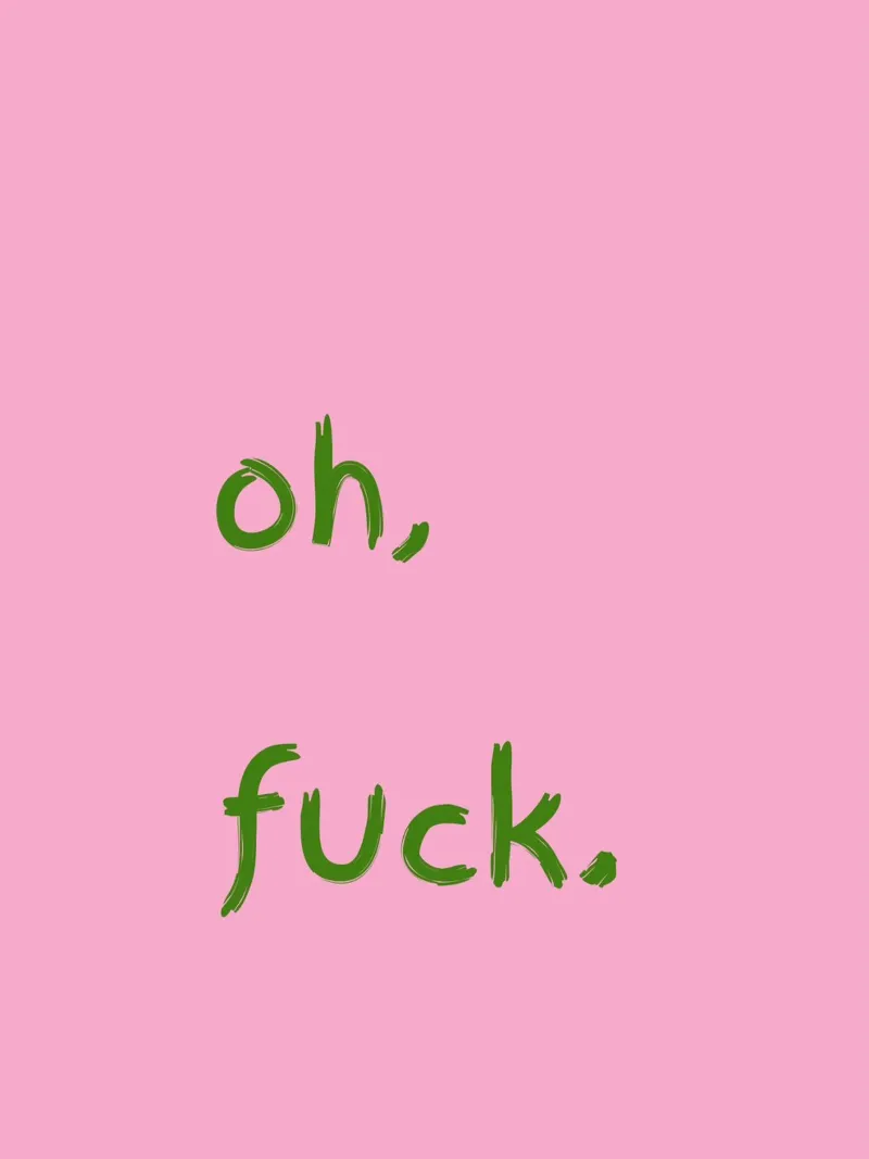 oh, f*ck hahnemühle by TheGrumpyHomeDecor