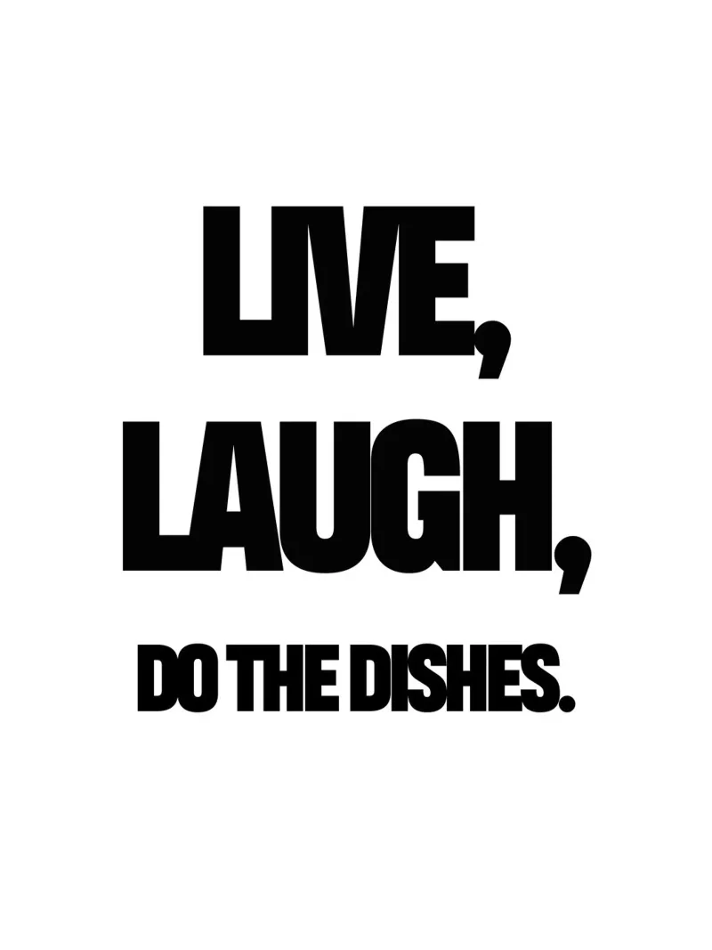 Live, Laugh, Do The Dishes canvas by TheGrumpyHomeDecor