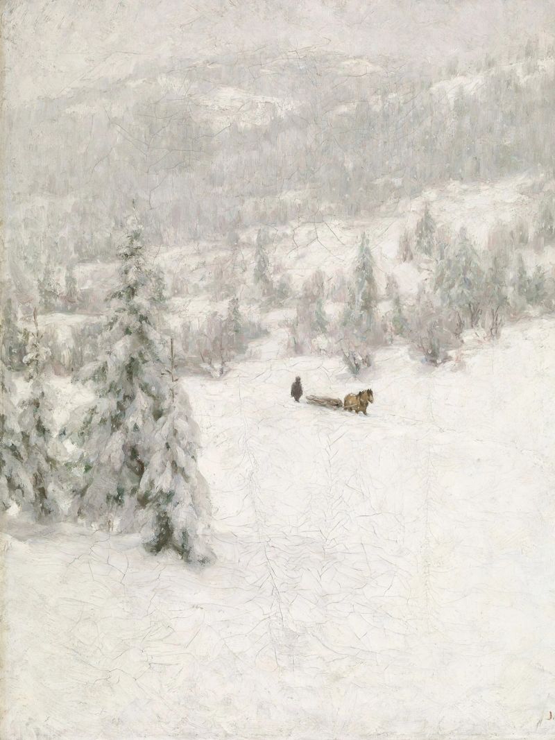 Sled In The Snow pellicola backlit da vintageshop