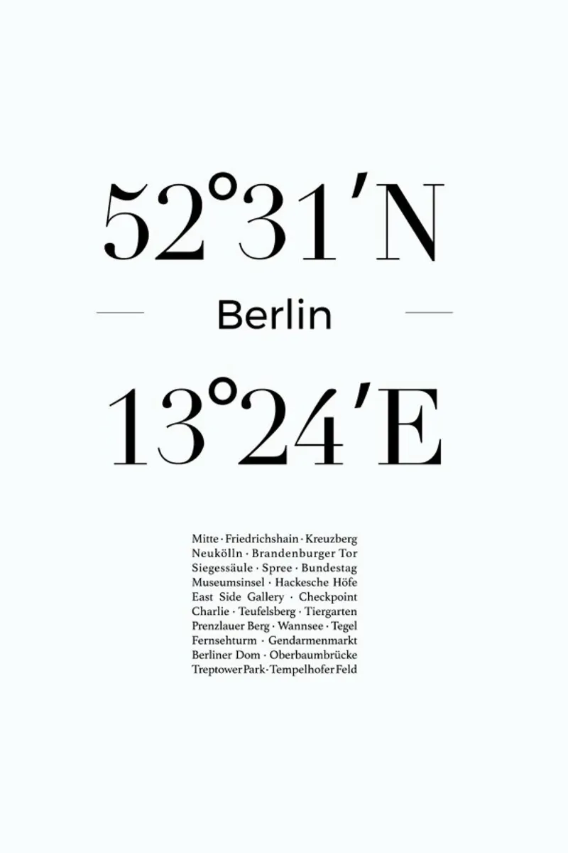 Berlin Icons pellicola backlit da Studio One