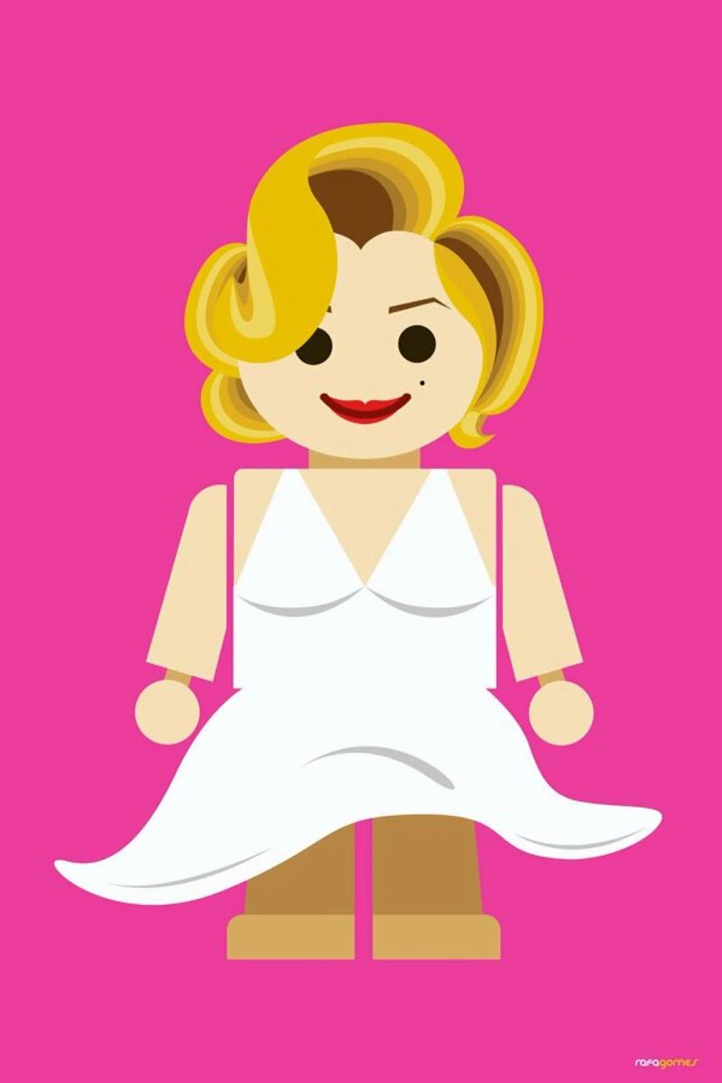 Marilyn Monroe Toy poster de Rafa Gomes
