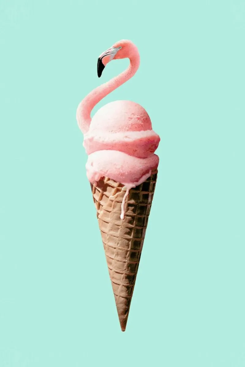 Flamingo Cone pellicola backlit da Jonas Loose