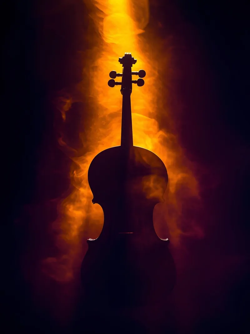 Violino Strumento musicale poster con telaio in legno da Musictime