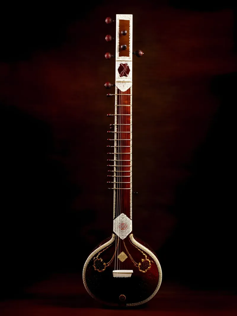 Sitar - Strumento musicale pellicola backlit da Musictime
