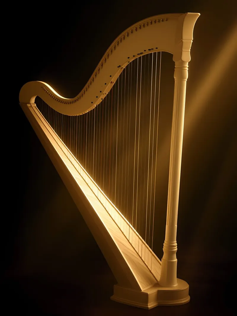 Arpa - Strumento musicale pellicola backlit da Musictime