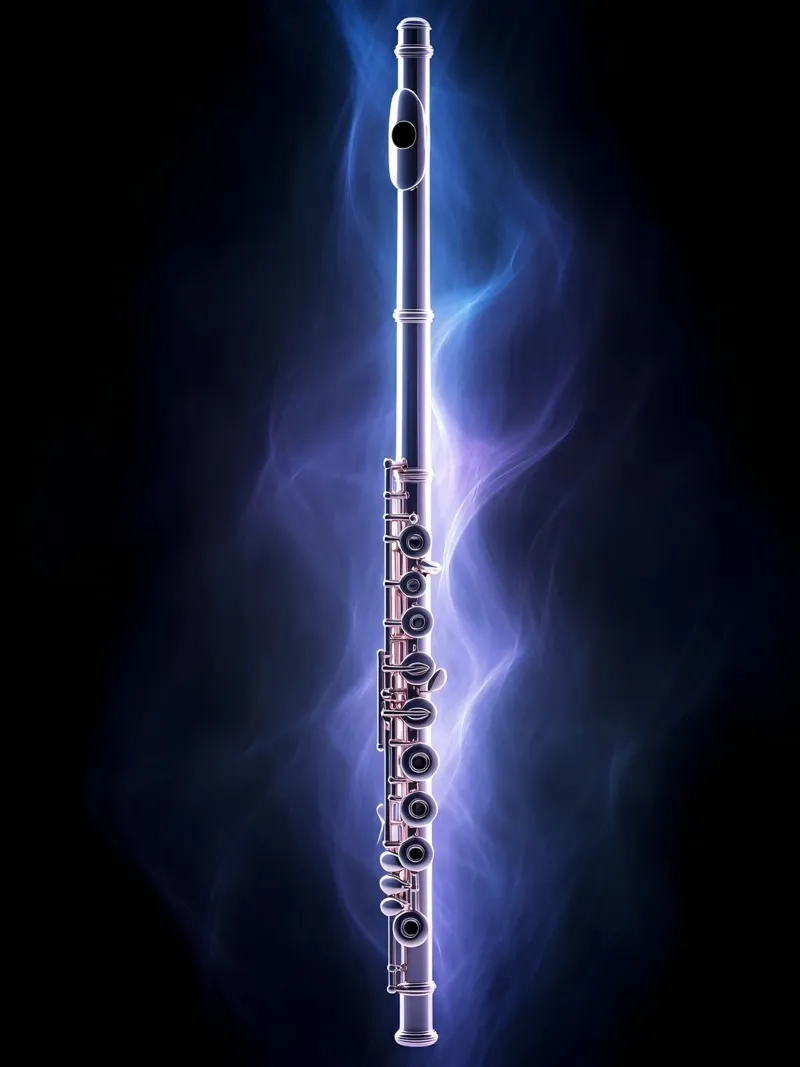 Flauto - Strumento musicale pellicola backlit da Musictime