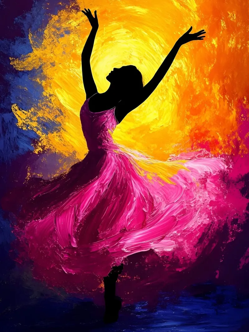 Ballerina donna - Silhouette poster da Musictime