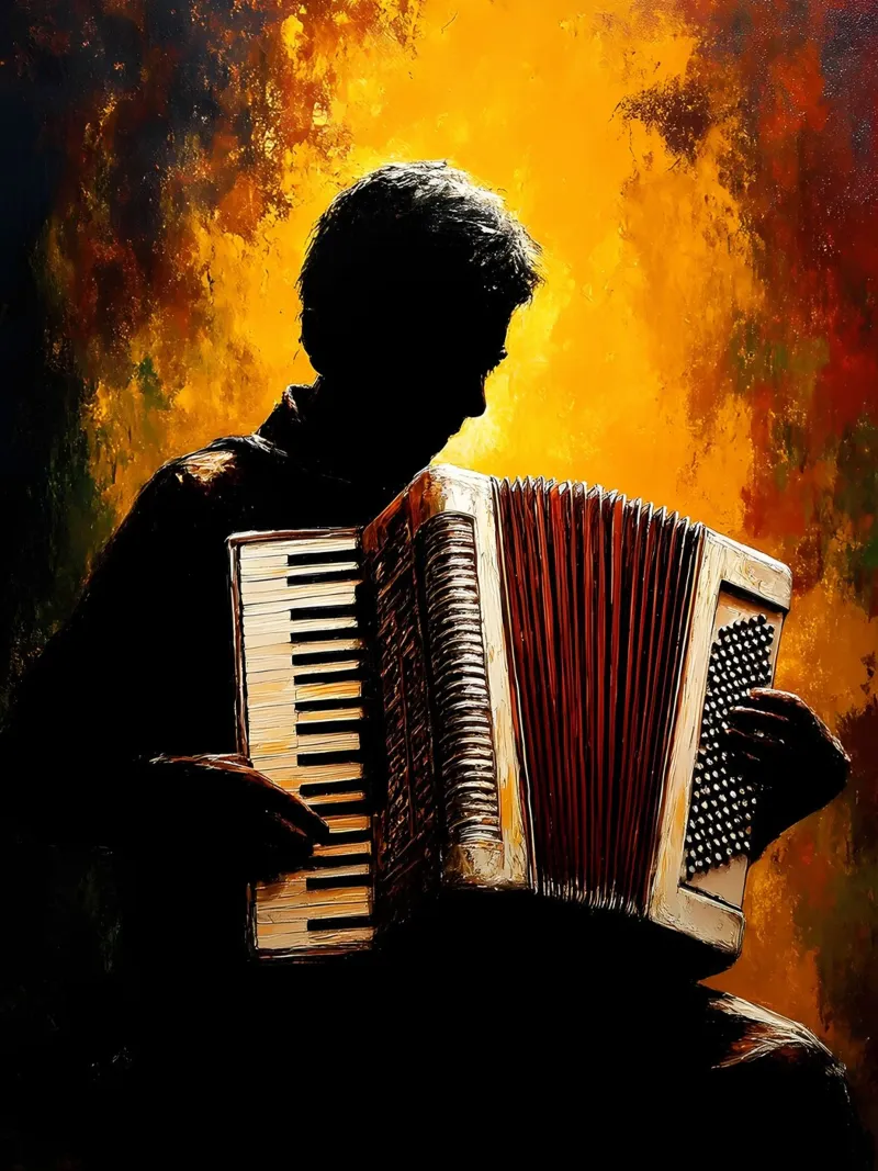 Fisarmonica - Silhouette plexiglass da Musictime