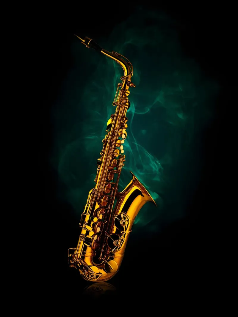 Sassofono - Strumento musicale pellicola backlit da Musictime