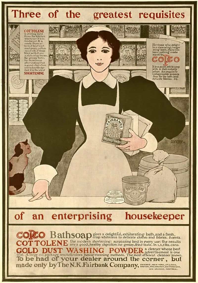 Poster d'epoca - Ritratto di una casalinga pellicola backlit da Vintage Gems