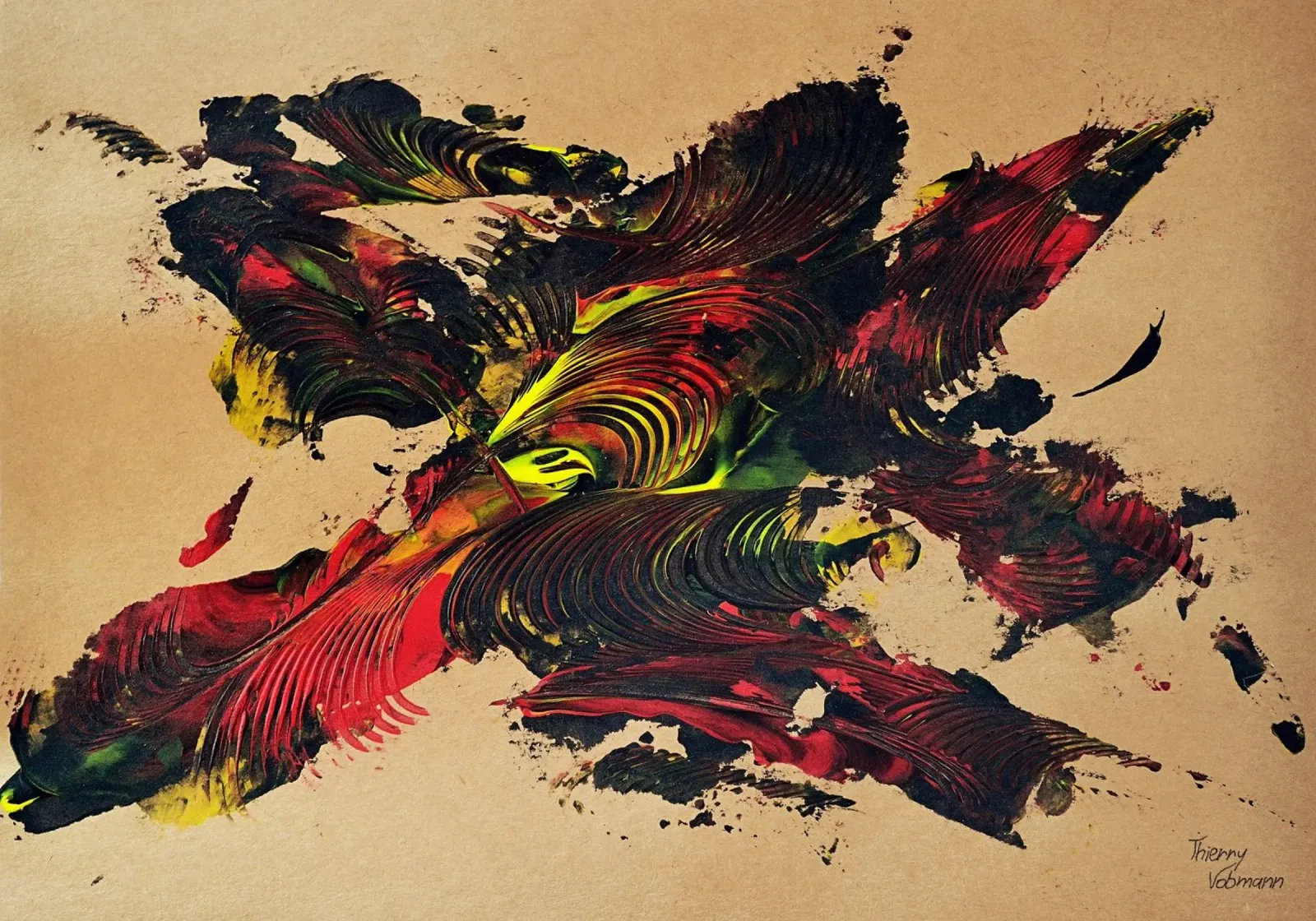 NATURAL STYLE 42 pellicola backlit da Thierry Vobmann Abstract painting