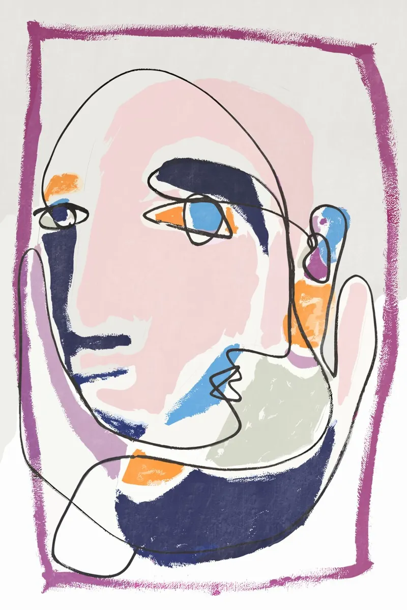 Pensate a poster con telaio in legno da Kunst und Kontrast