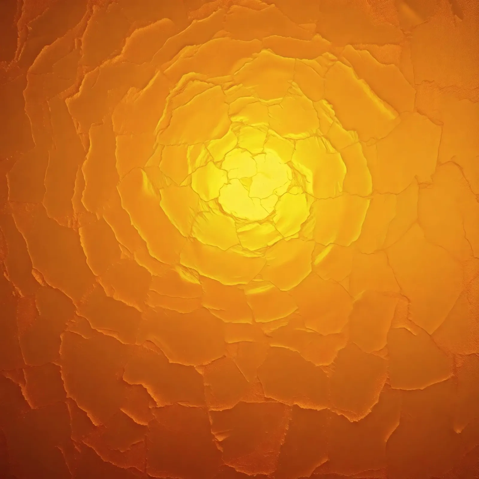 Abstract pattern resembling a warm sun with layered textures canvas by DesignDoodle