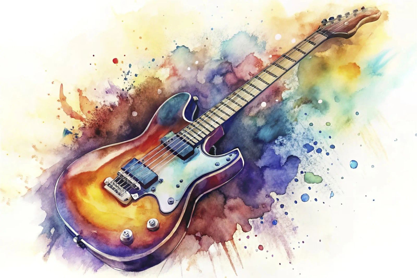 Electric guitar poster by ARTVI-SHOP