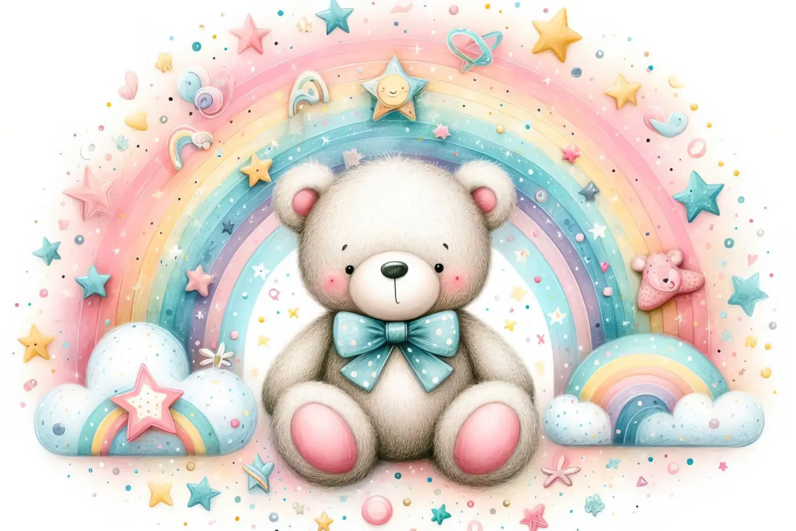 orso per bambini poster con telaio in plastica da 🎁 ARTVI-SHOP
