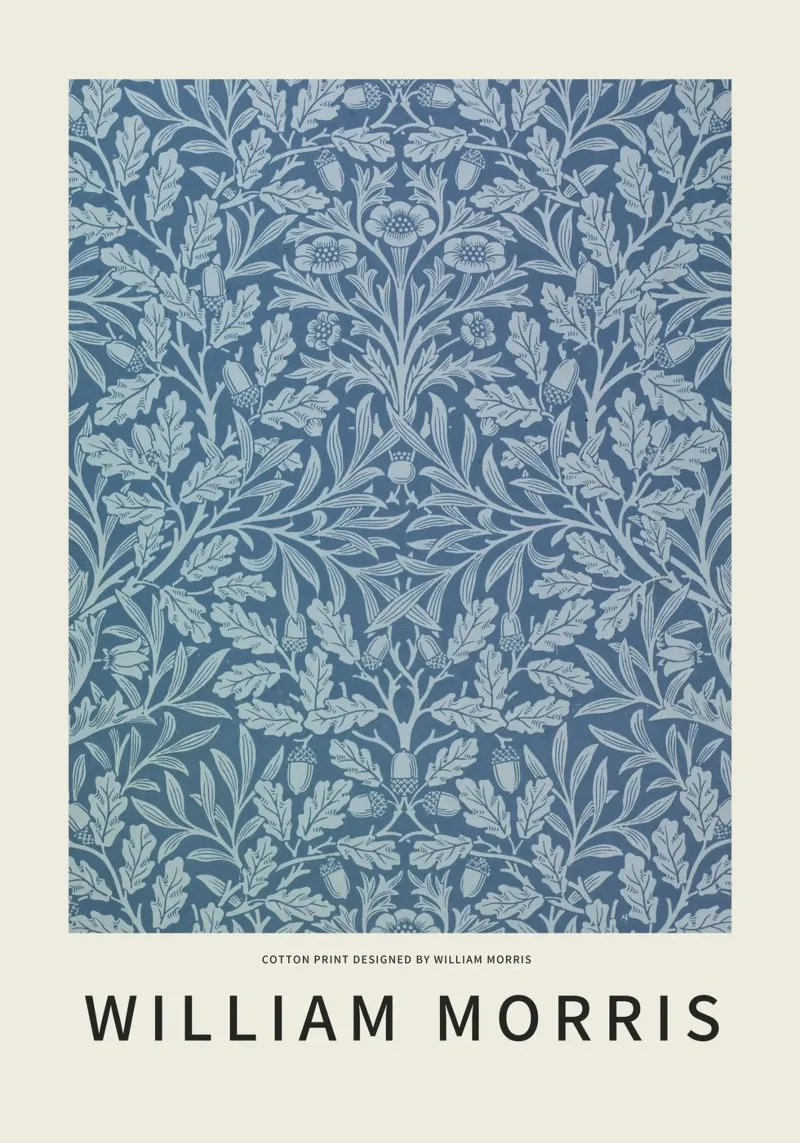 Cotton Print Designed by William Morris hahnemühle by Bloom and Leaf