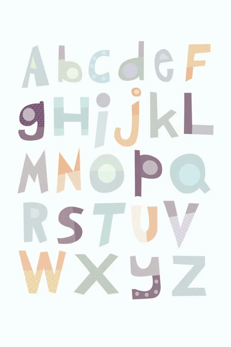 Alphabet Pale hahnemühle by JaySan Studio