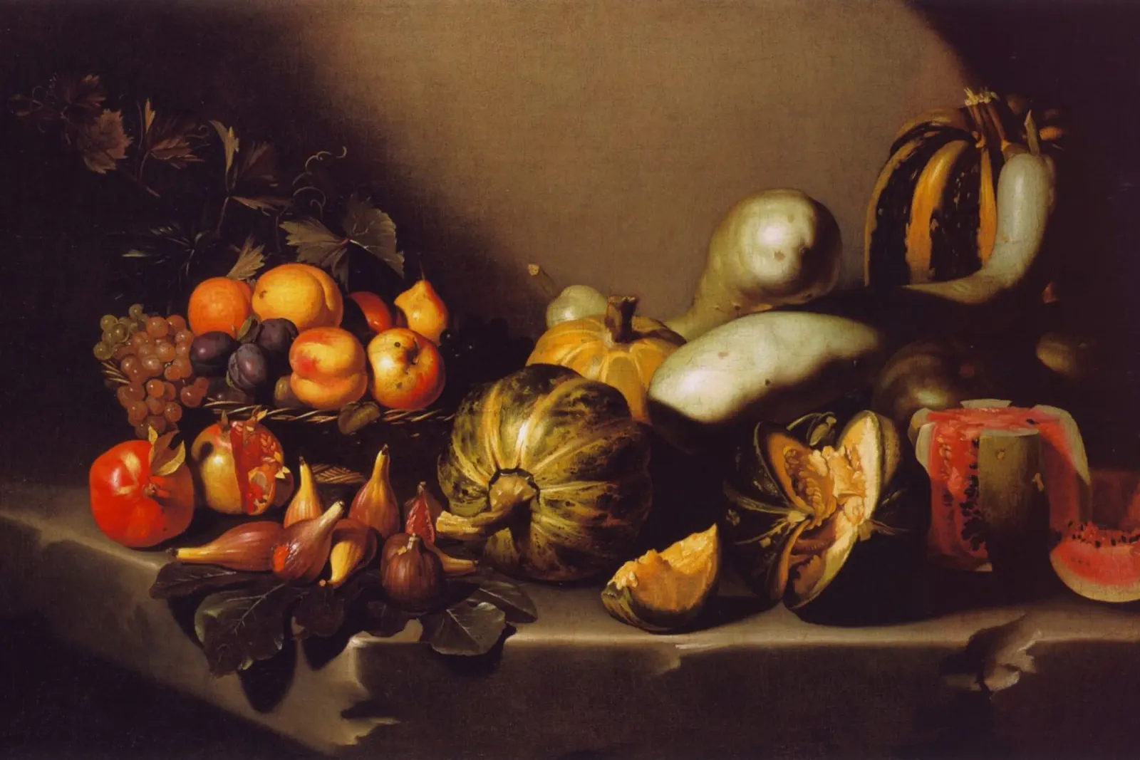 Caravaggio - Still Life with Fruit alu-dibond by Timeless Artworks