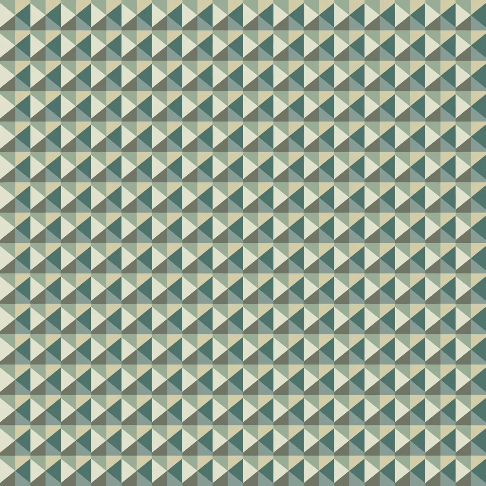 Motif pyramidal géométrique vert var 2 hahnemühle de Little Dean