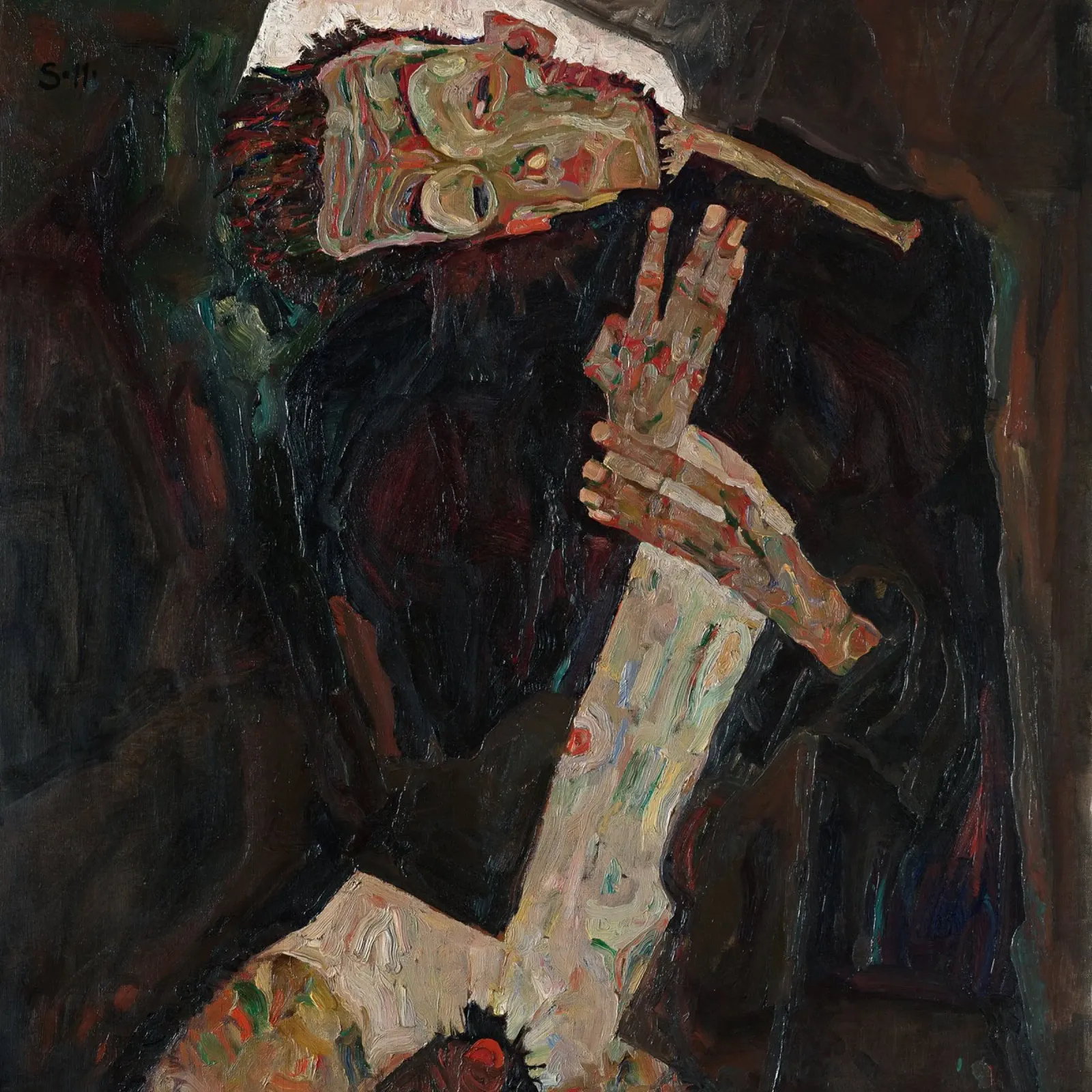 Egon Schiele - Il paroliere pellicola backlit da Timeless Artworks