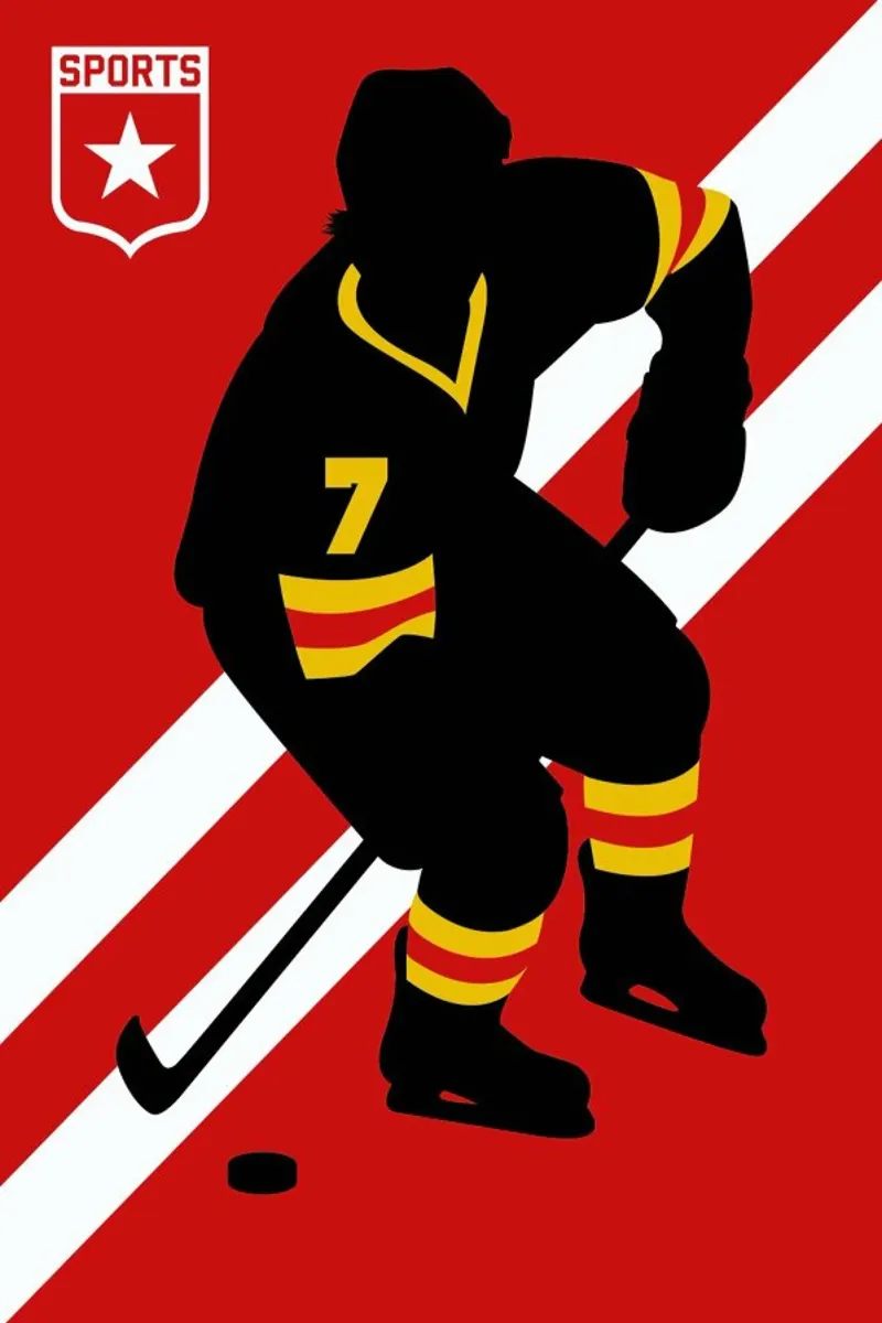 Ice Hockey alluminio dibond da Bo Lundberg