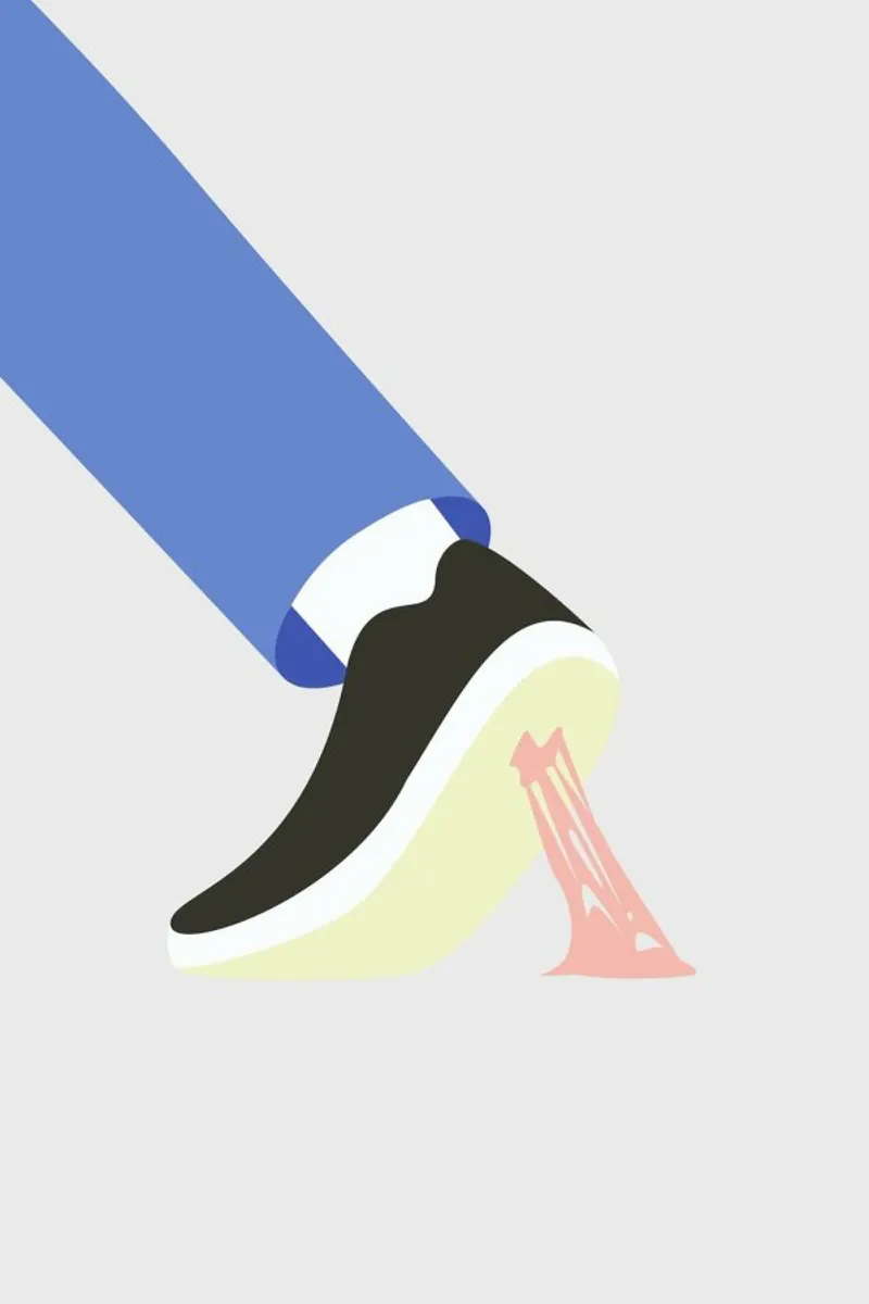 Tyggegummi canvas met Baklijst van Swen Swensøn