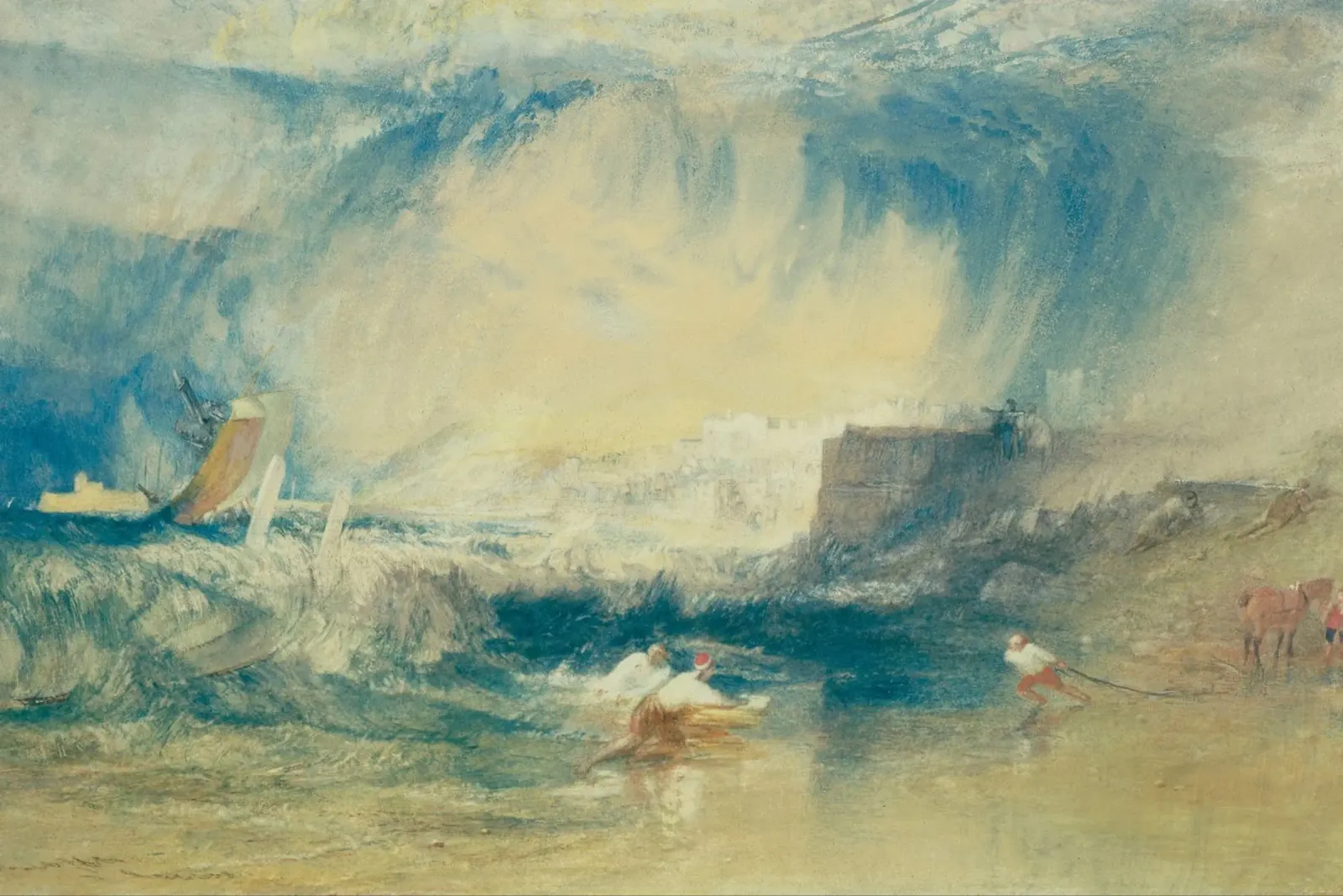 Joseph Mallord William Turner - Lyme Regis carta hahnemühle da Timeless Artworks