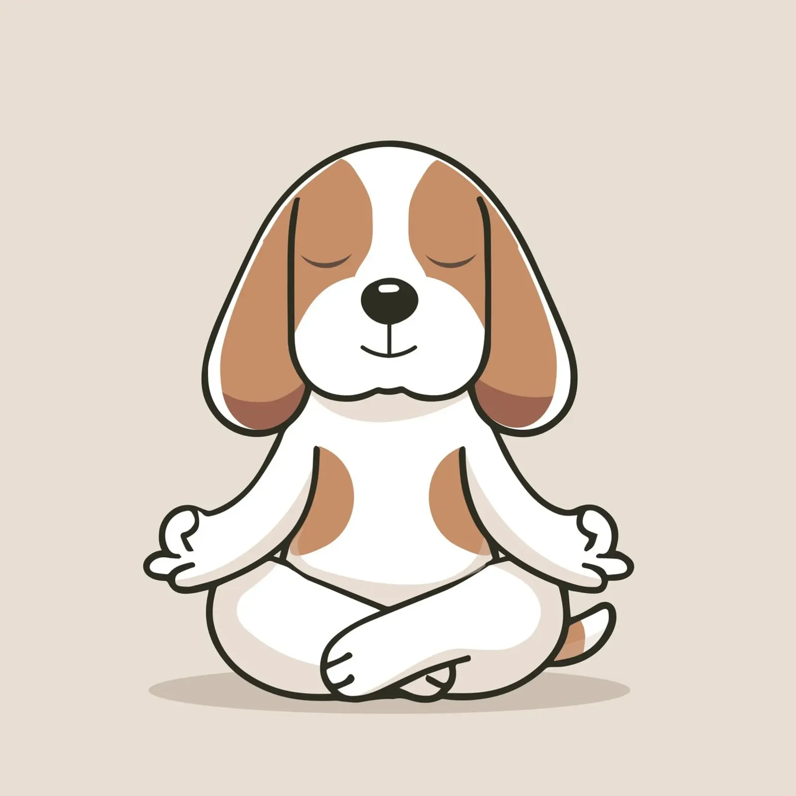 Beagle in meditazione - Calma e consapevolezza pellicola backlit da namosh