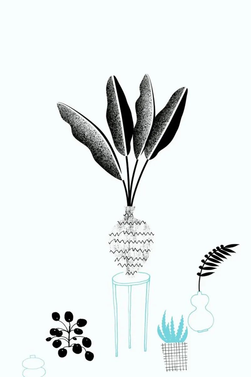 The Plants poster con telaio in plastica da typealive