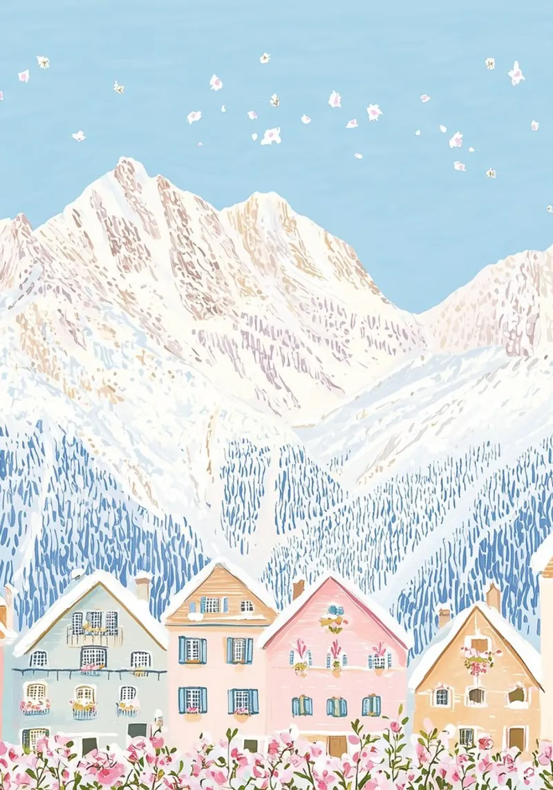 Reisposter, Zwitserse Alpen, Zwitserland Berg Poster canvas met Baklijst van Gaia
