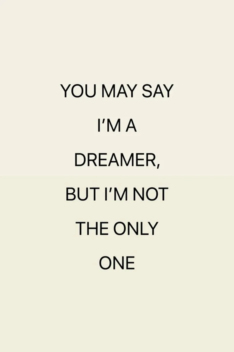 You May Say I'm a Dreamer 02 pellicola backlit da Studio One