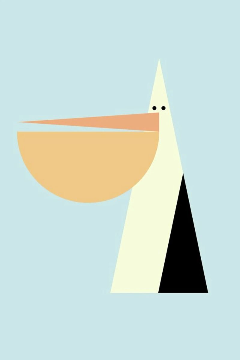 Stevie the Pelican Poster von Marx & Croft