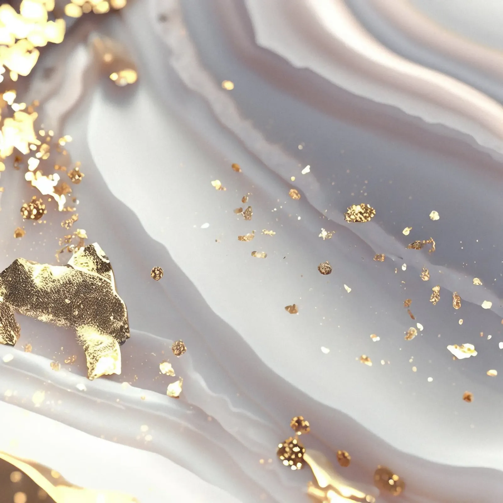 Texture agata bianca e oro pannello forex da Gemstone Textures