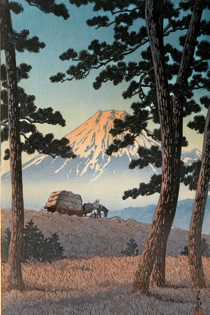 Ukiyo-e: Paesaggio giapponese, Vedute selezionate sul Tokaido poster da Aesthetic Muse