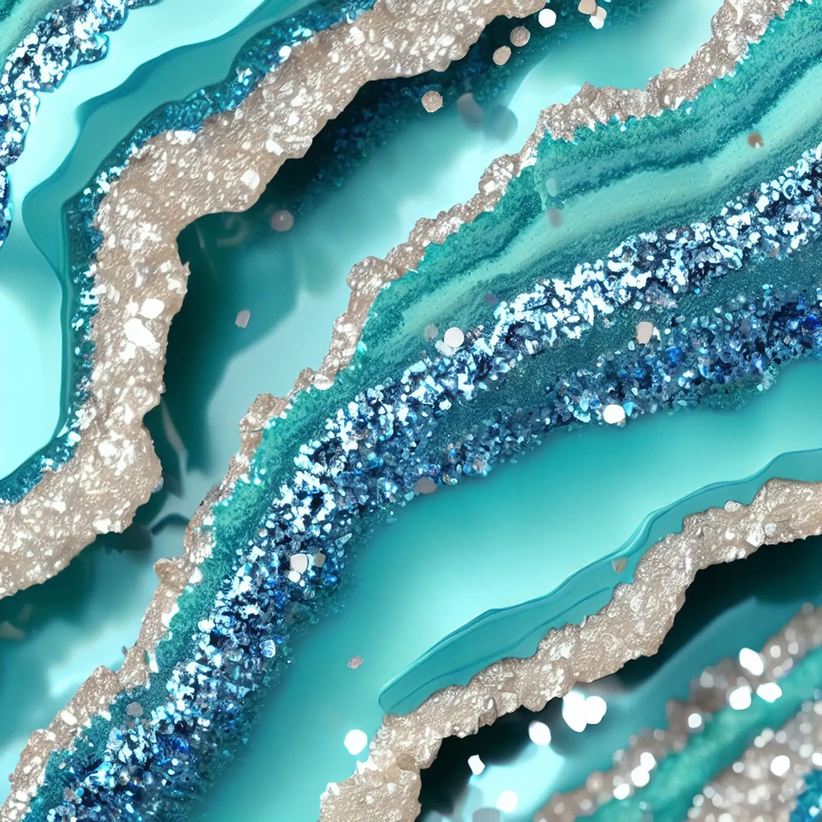 Glam Türkis Achat Textur Hahnemühle von Gemstone Textures