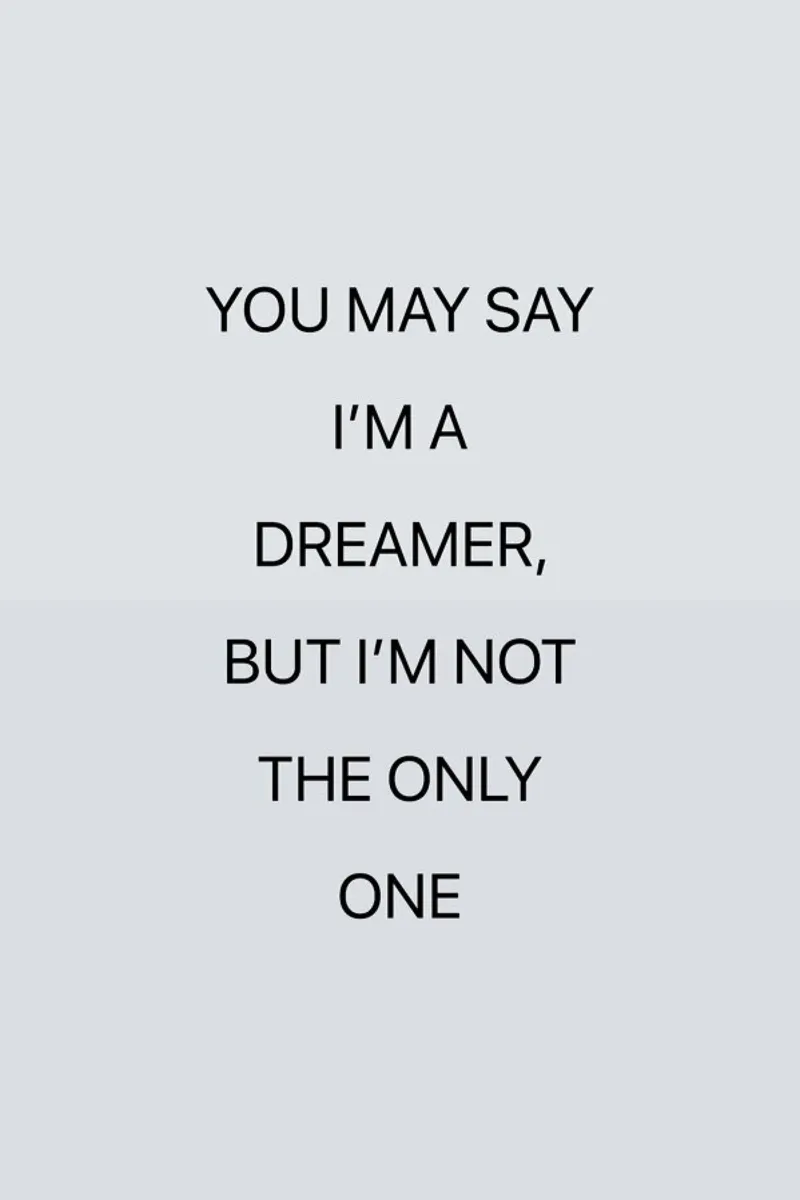 You May Say I'm a Dreamer 03 pellicola backlit da Studio One