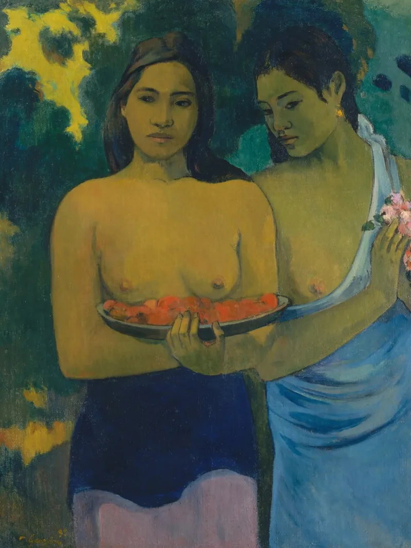 Paul Gauguin - Due donne tahitiane, 1889 pellicola backlit da Timeless Artworks