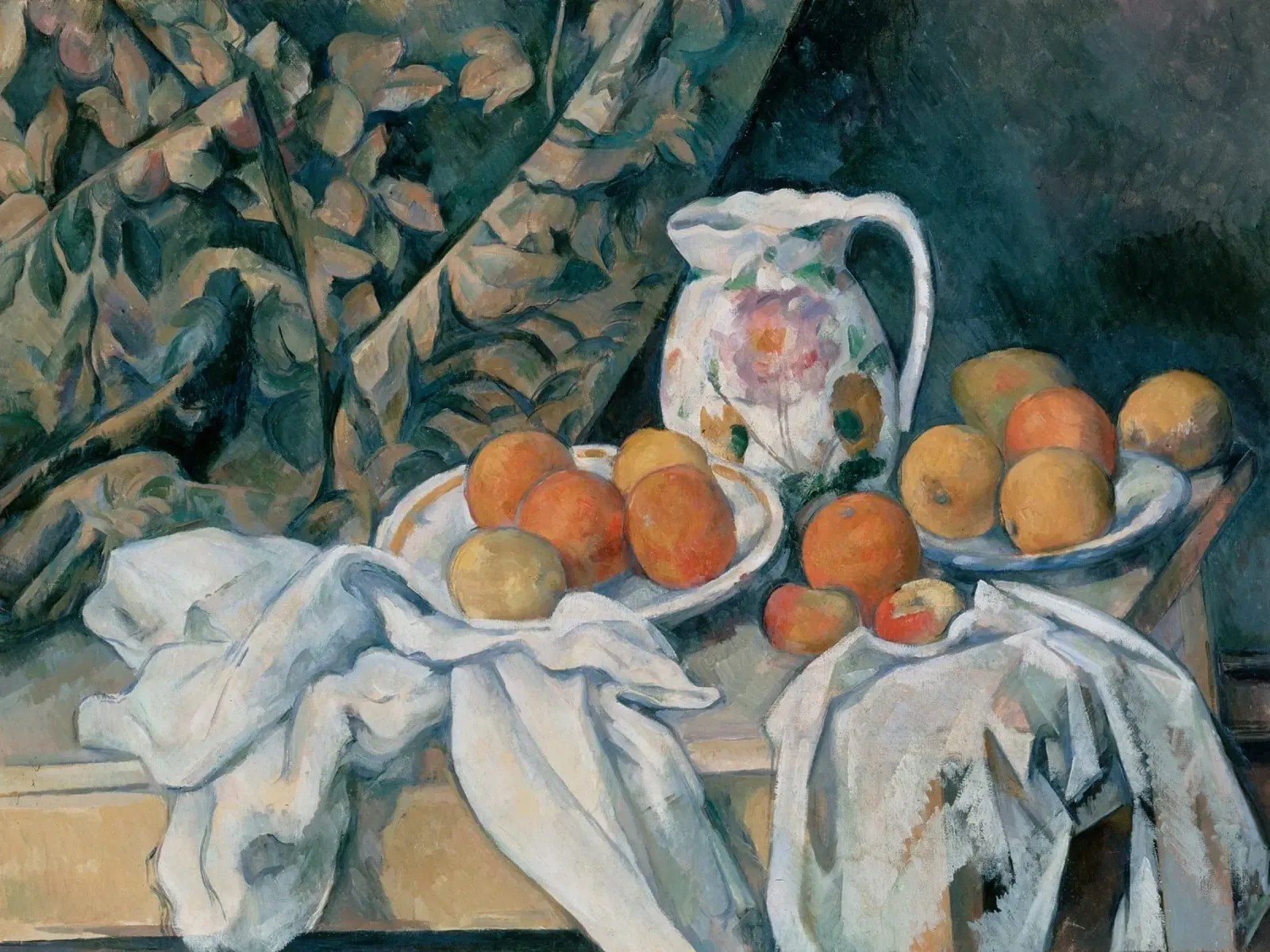 Paul Cezanne - Bodegón con cortina metacrilato de William Store