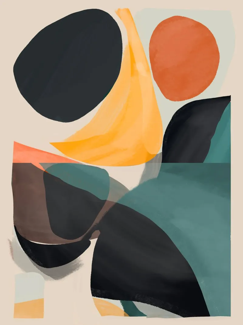 Modern Abstract Art 143 canvas by ThingDesign