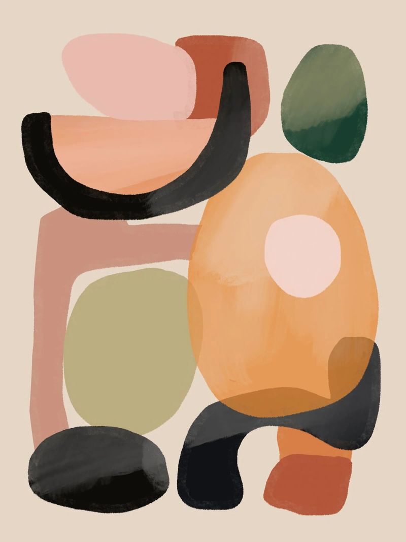 Modern Abstract Art 144 poster by ThingDesign